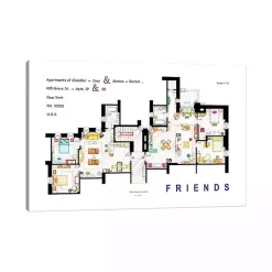 Outlet Kirklands Home Apartment from Friends Canvas Art Print