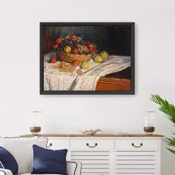 Sale Kirklands Home Apples and Grapes Framed Canvas Art Print Multi