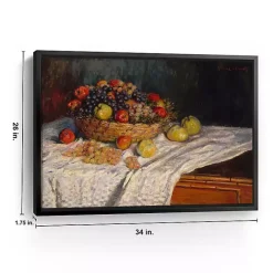 Sale Kirklands Home Apples and Grapes Framed Canvas Art Print Multi