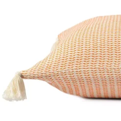 Best Kirklands Home Apricot Trapeze Organic Cotton Throw Pillow