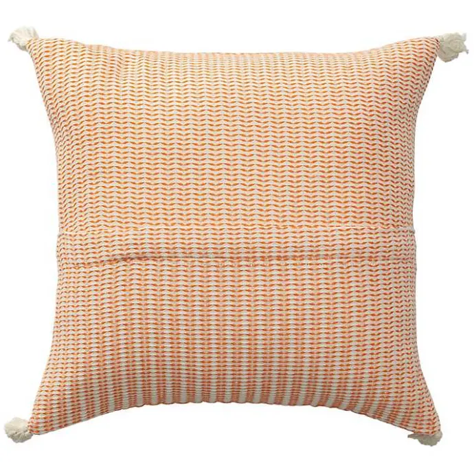 Best Kirklands Home Apricot Trapeze Organic Cotton Throw Pillow