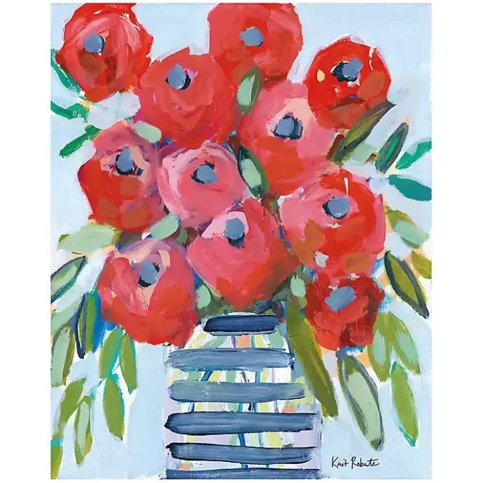 Best Kirklands Home April Shower Give Me Flowers Canvas Art Print Multi