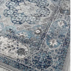 Sale Kirklands Home Aqua and Gray Alex Runner, 2x6