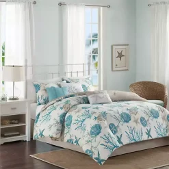 Best Kirklands Home Aqua Coastal 7-pc. King Comforter Set
