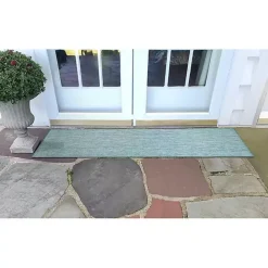 Clearance Kirklands Home Aqua Intertwine Indoor/Outdoor Runner Blue