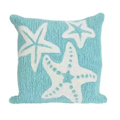 Clearance Kirklands Home Aqua Sea Gems Outdoor Throw Pillow