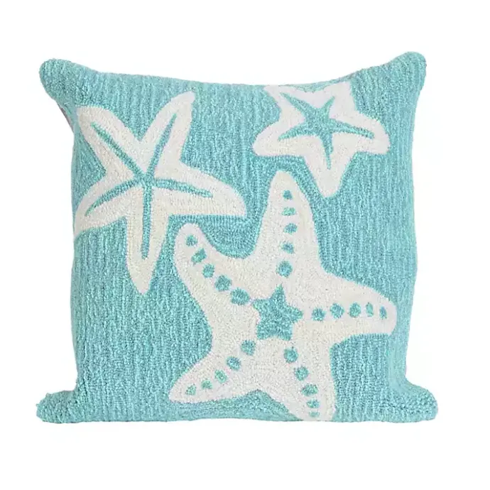 Clearance Kirklands Home Aqua Sea Gems Outdoor Throw Pillow
