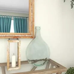 Best Kirklands Home Aqua Teardrop Glass Tabletop Decorative Vase Blue