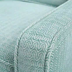 Clearance Kirklands Home Aqua Upholstered Swivel Accent Chair Blue