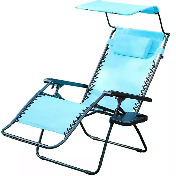 Hot Kirklands Home Aqua Zero Gravity Chair with Sunshade and Tray