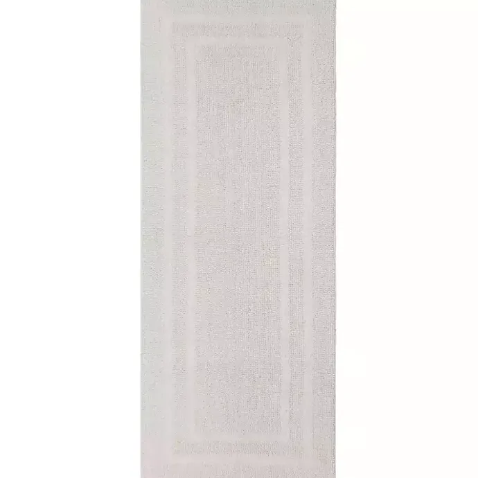 Outlet Kirklands Home Arctic Plush Reversible Cotton Bath Mat, 60 in. White