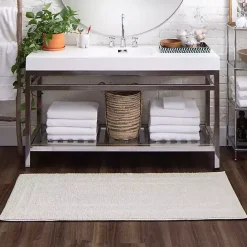 Outlet Kirklands Home Arctic Plush Reversible Cotton Bath Mat, 60 in. White