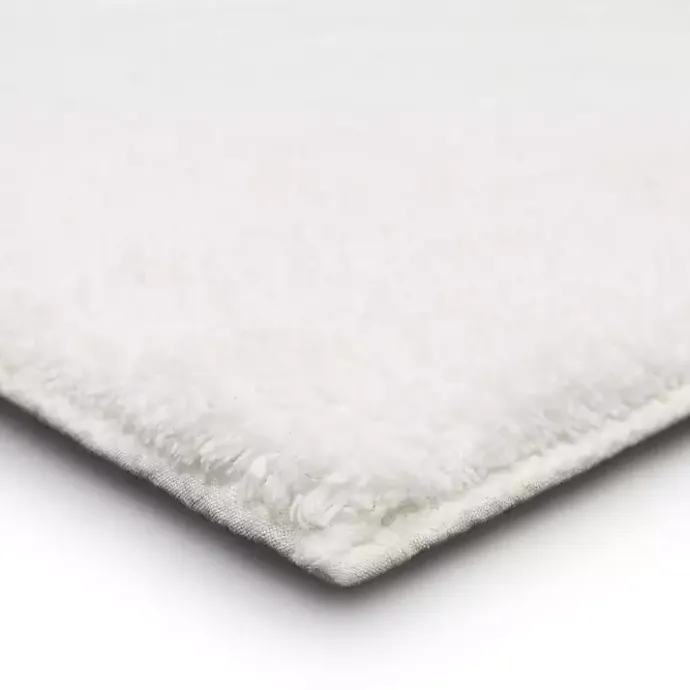 Outlet Kirklands Home Arctic Plush Reversible Cotton Bath Mat, 60 in. White