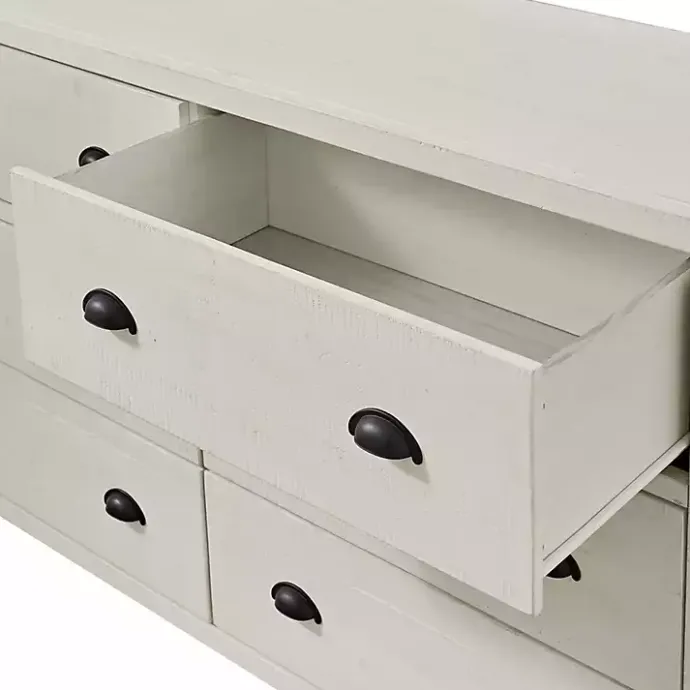 Kirklands Home Arden Wood 6-Drawer Dresser White