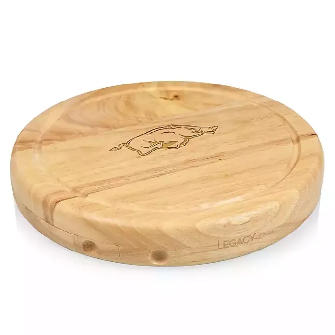 Best Kirklands Home Arkansas Razorbacks Cheese Board and Tool Set Tan