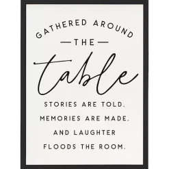 Outlet Kirklands Home Around the Table Framed Wall Plaque