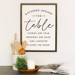 Outlet Kirklands Home Around the Table Framed Wall Plaque