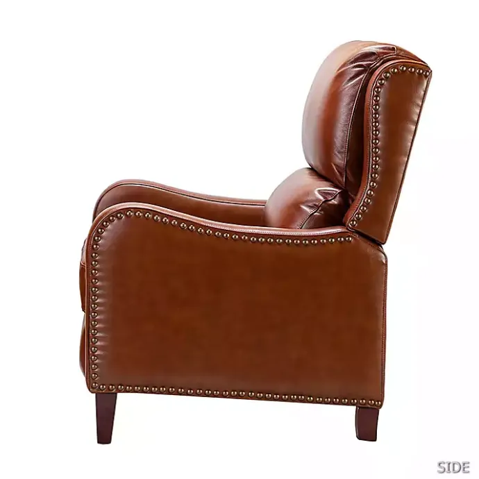 Best Kirklands Home Arturo Leather Wingback Recliner Brown
