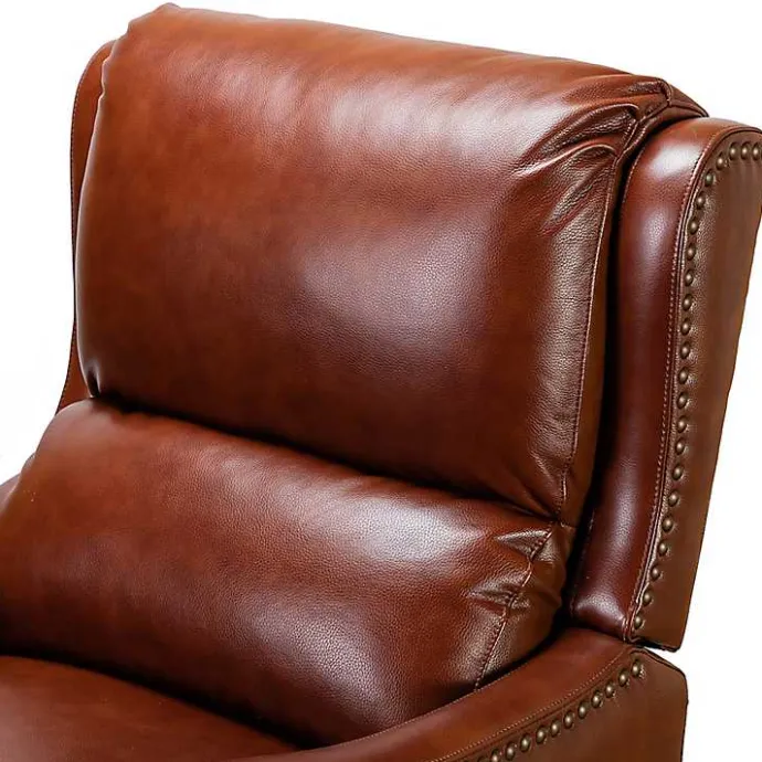 Best Kirklands Home Arturo Leather Wingback Recliner Brown