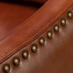 Best Kirklands Home Arturo Leather Wingback Recliner Brown