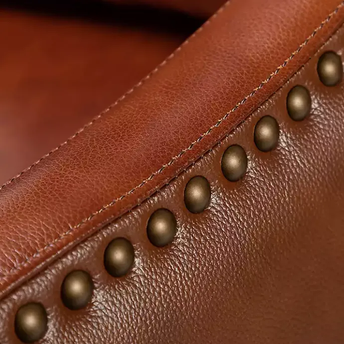 Best Kirklands Home Arturo Leather Wingback Recliner Brown