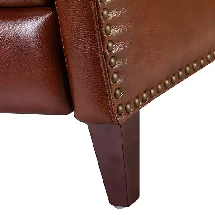Best Kirklands Home Arturo Leather Wingback Recliner Brown