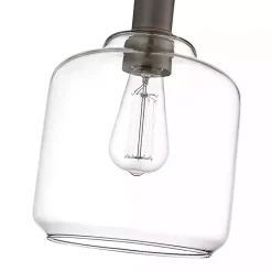 Kirklands Home Asheville Bronze Glass Globe Pendant Light Brown