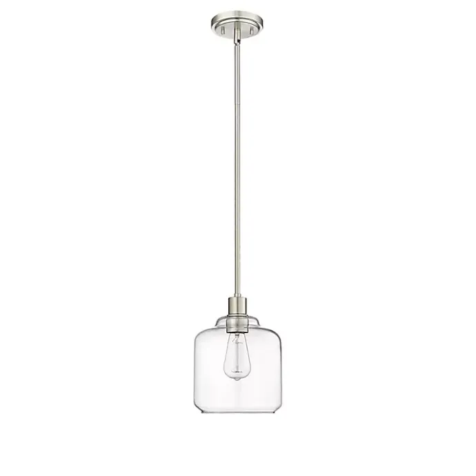 New Kirklands Home Asheville Glass Globe Pendant Light Silver