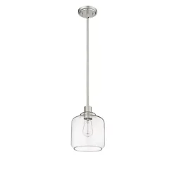 New Kirklands Home Asheville Glass Globe Pendant Light Silver