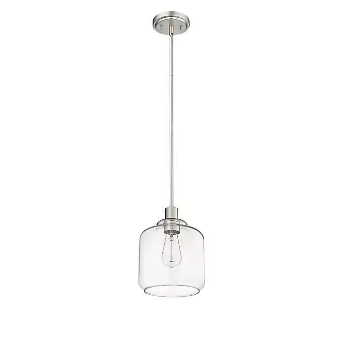 New Kirklands Home Asheville Glass Globe Pendant Light Silver