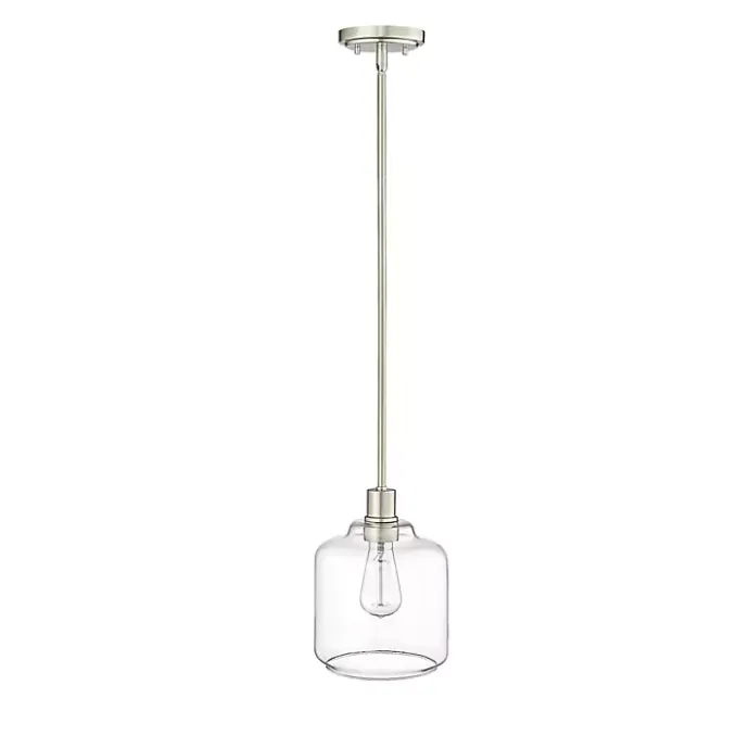 New Kirklands Home Asheville Glass Globe Pendant Light Silver