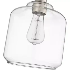 New Kirklands Home Asheville Glass Globe Pendant Light Silver