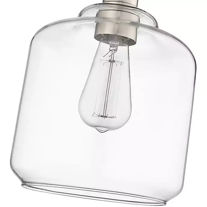 New Kirklands Home Asheville Glass Globe Pendant Light Silver