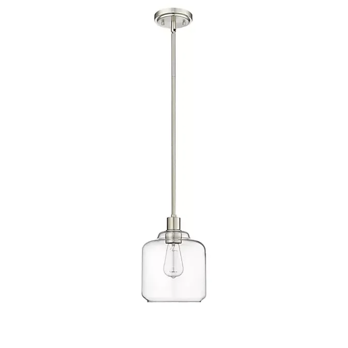 New Kirklands Home Asheville Glass Globe Pendant Light Silver