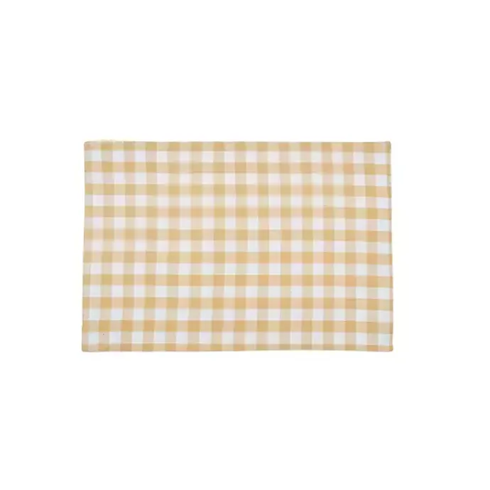 Clearance Kirklands Home Ashford Buffalo Check Placemats, Set of 6 Yellow