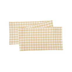 Outlet Kirklands Home Ashford Buffalo Check Table Runner Yellow