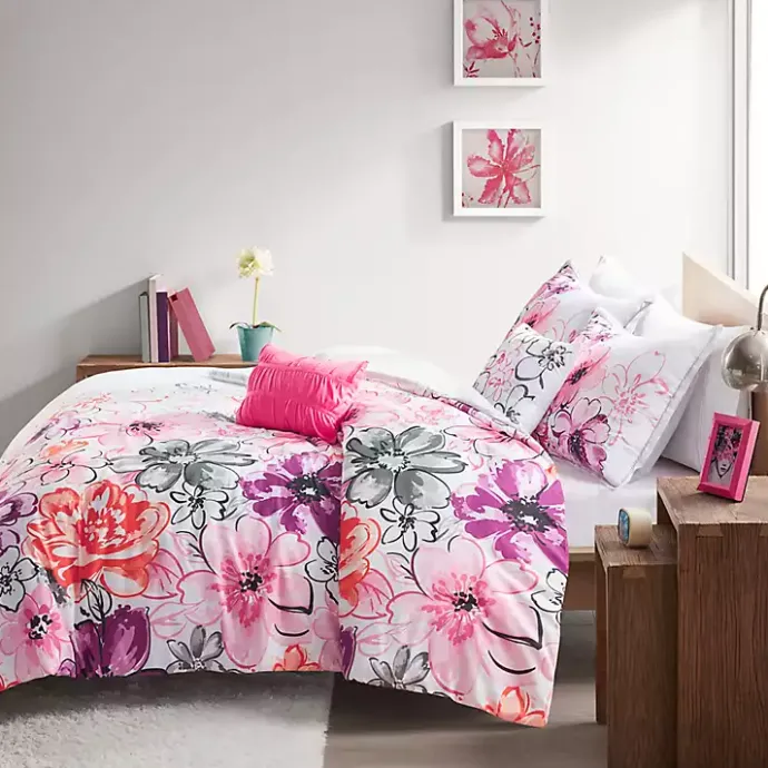 Sale Kirklands Home Ashley Floral Full/Queen 5-pc. Comforter Set