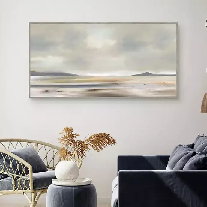 Discount Kirklands Home At Peace Framed Canvas Art Print Gray