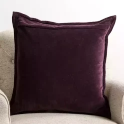 Discount Kirklands Home Aubergine Diamond Velvet Pillow Purple