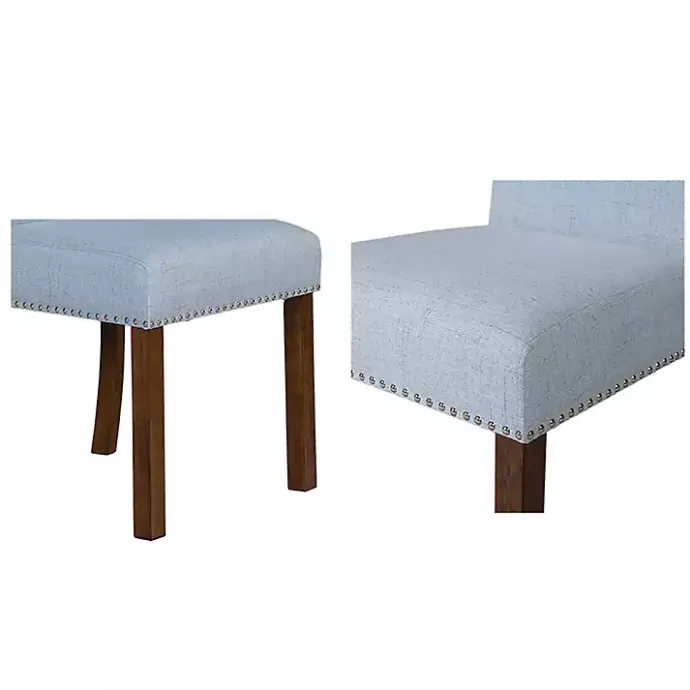 Best Kirklands Home Aubrey Upholstered 2-pc. Dining Chair Set Blue