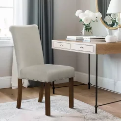 Outlet Kirklands Home Aubrey Natural Upholstered 2-pc. Dining Chair Set Tan