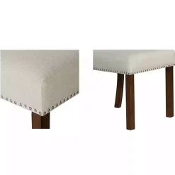 Outlet Kirklands Home Aubrey Natural Upholstered 2-pc. Dining Chair Set Tan