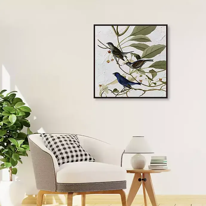 Discount Kirklands Home Audubon Indigo Bird Framed Canvas Art Print