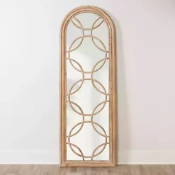 New Kirklands Home Aurora Natural Overlay Leaner Mirror