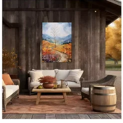 Clearance Kirklands Home Autumn Ascension Outdoor Canvas Art Print