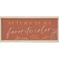 Outlet Kirklands Home Autumn Favorite Color Framed Wall Plaque Orange