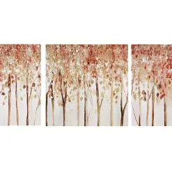 New Kirklands Home Autumn Forest Canvas Art Prints, Set of 3 Orange