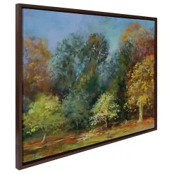 New Kirklands Home Autumn Forest Day Framed Canvas Art Print Multi