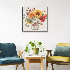 Sale Kirklands Home Autumn in Bloom Framed Canvas Art Print Multi