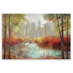 Online Kirklands Home Autumn in the City Canvas Art Print, 60x40 in.